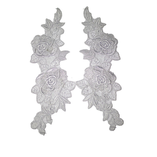 Embroided Motif EM010 - White