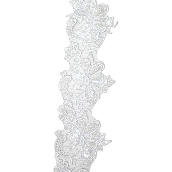 Beaded Trimming BT148 - White