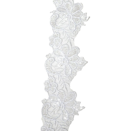 Beaded Trimming BT148 - White