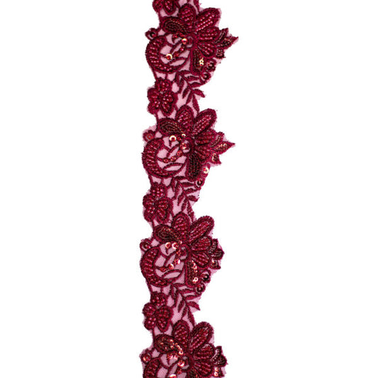 Beaded Trimming BT148 - Maroon