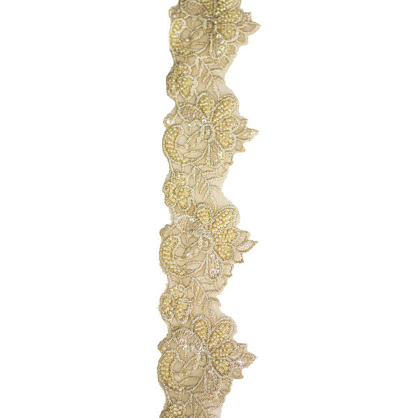 Beaded Trimming BT148 - Dark Cream