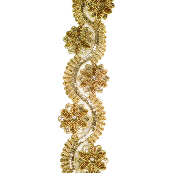 Beaded Trimming BT3174 - Gold
