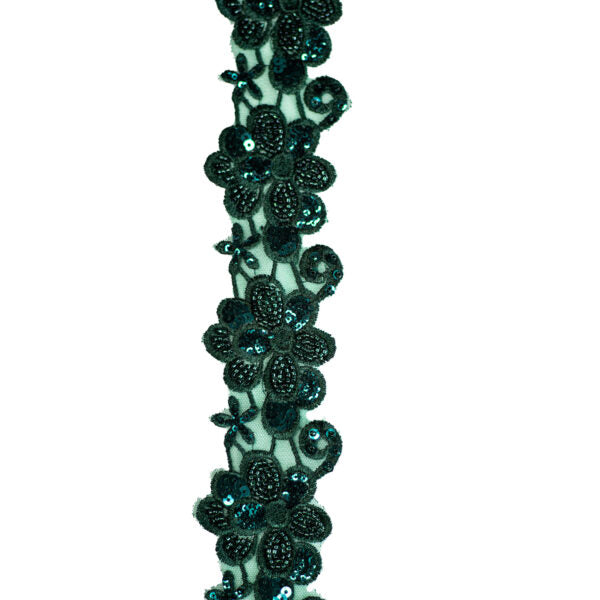 Beaded Trimming BT143 - Bottle Green