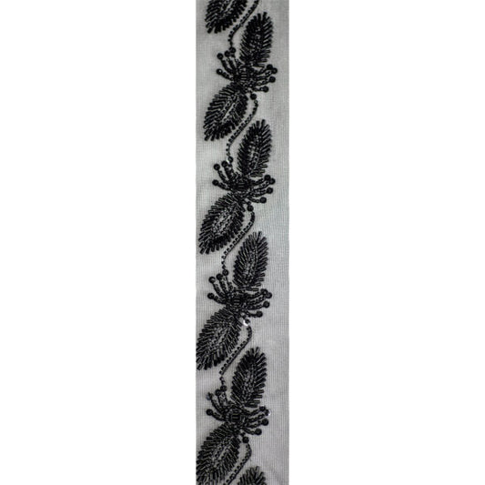 Beaded Trimming BT3182 - Black