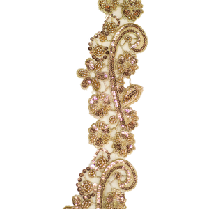 Beaded trimmings BT 137 - Gold/Bronze