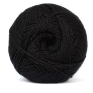 Charity Double Knit Wool 100g Ball Black 017